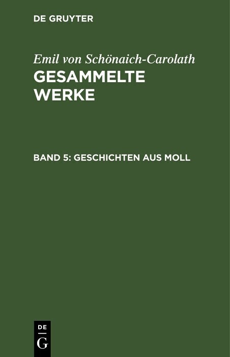 Geschichten aus Moll main product photo