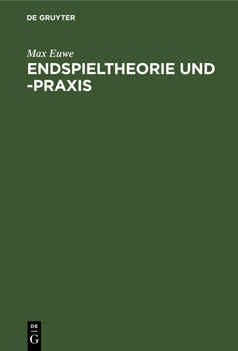 Endspieltheorie und -praxis main product photo