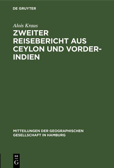 Zweiter Reisebericht aus Ceylon und Vorder-Indien main product photo