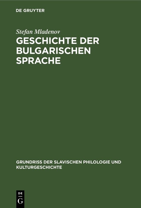 Geschichte der bulgarischen Sprache main product photo