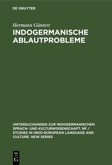 Indogermanische Ablautprobleme main product photo