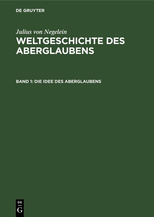 Die Idee des Aberglaubens main product photo