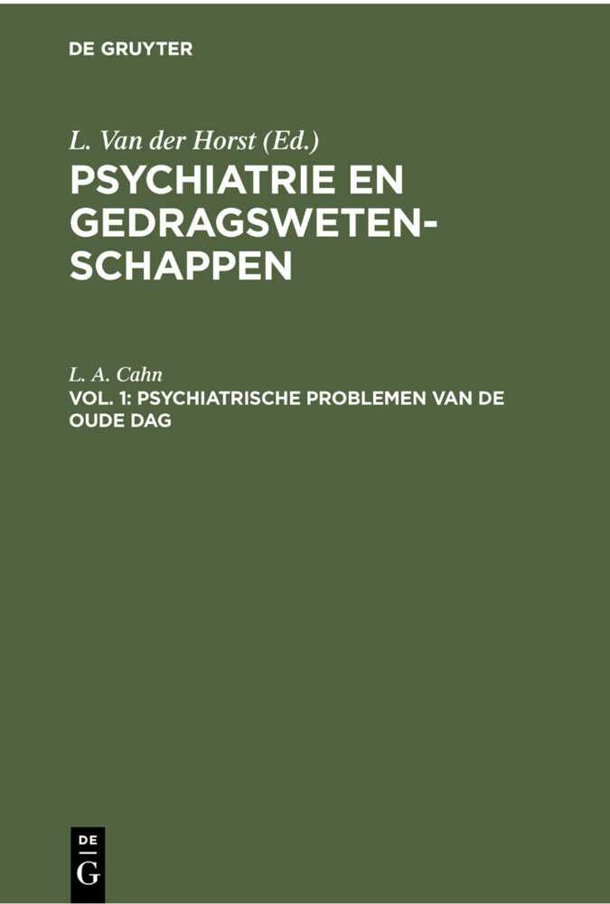 Psychiatrische problemen van de oude dag main product photo