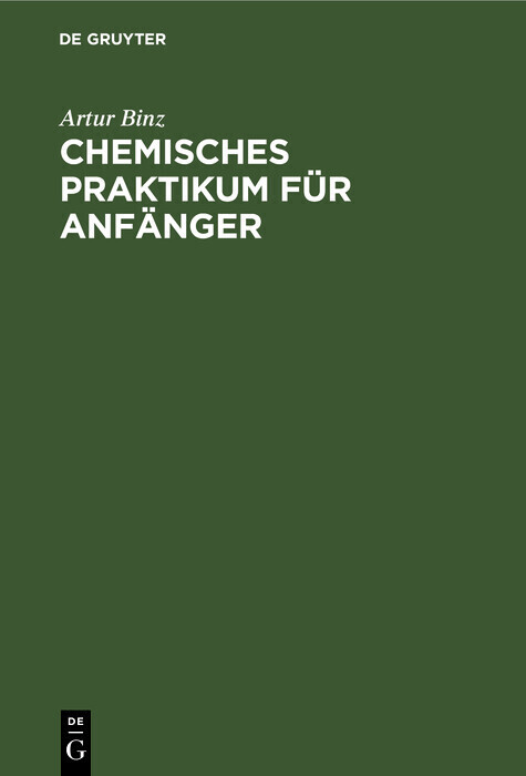 Chemisches Praktikum für Anfänger main product photo