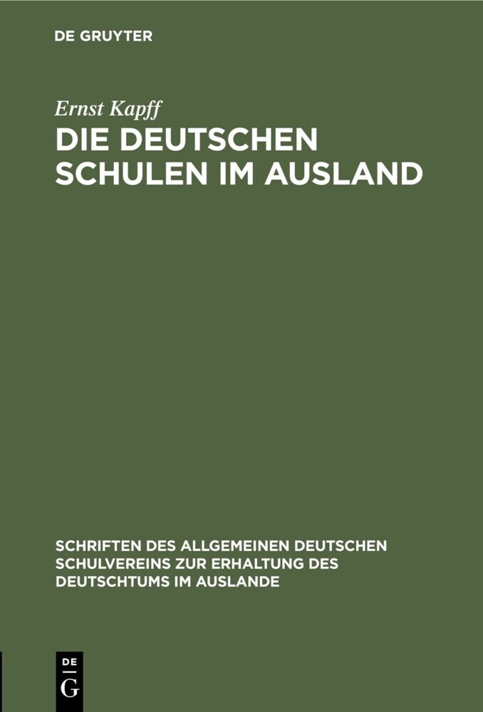 Die deutschen Schulen im Ausland main product photo