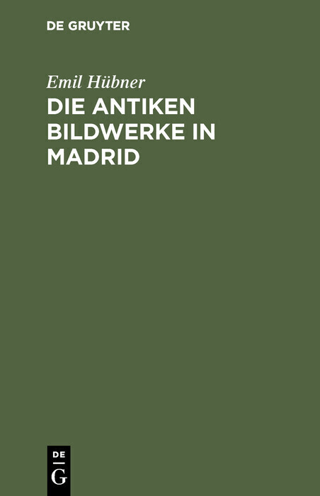 Die antiken Bildwerke in Madrid main product photo