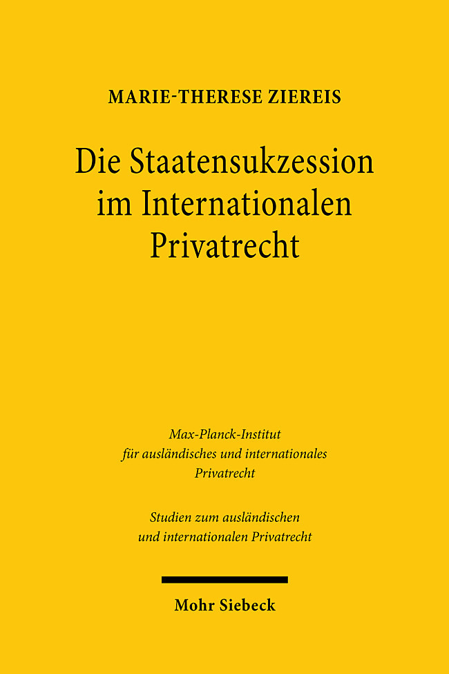 Die Staatensukzession im Internationalen Privatrecht main product photo