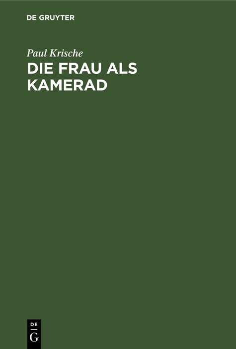 Die Frau als Kamerad main product photo