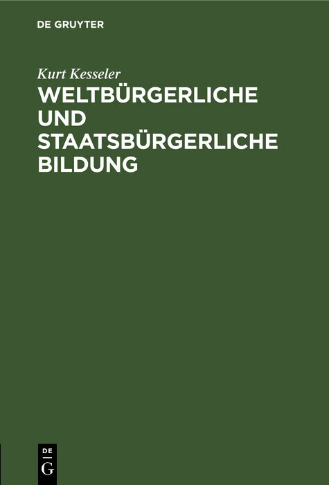 Weltbürgerliche und staatsbürgerliche Bildung main product photo