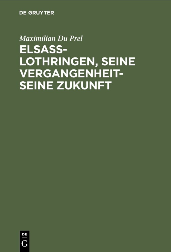 Elsass-Lothringen, seine Vergangenheit-seine Zukunft main product photo