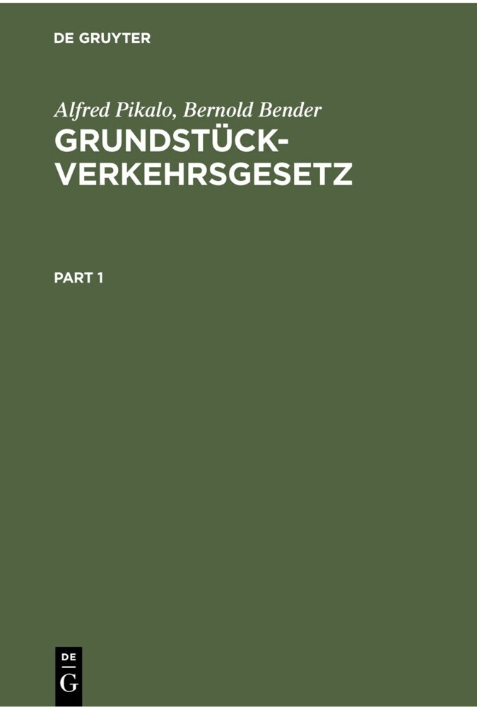 Grundstückverkehrsgesetz main product photo