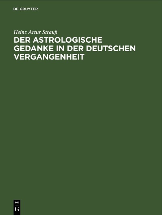 Der astrologische Gedanke in der deutschen Vergangenheit main product photo