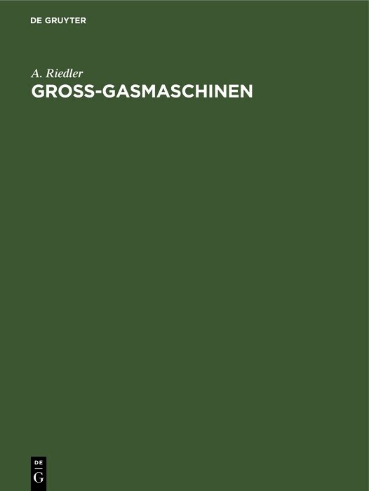 Gross-Gasmaschinen main product photo