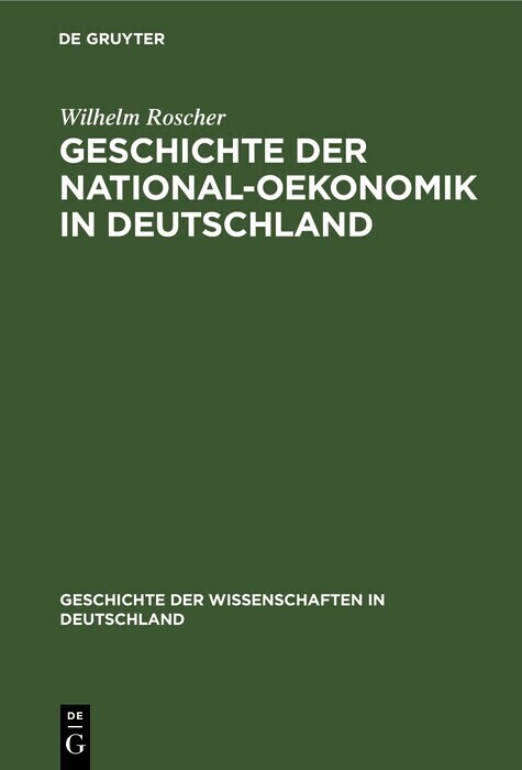 Geschichte der National-Oekonomik in Deutschland main product photo