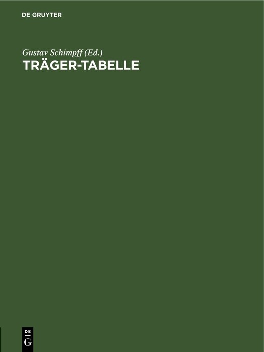 Träger-Tabelle main product photo