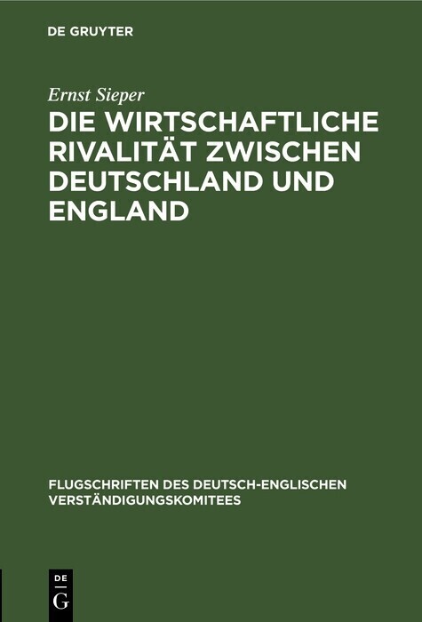 Die wirtschaftliche Rivalität zwischen Deutschland und England main product photo