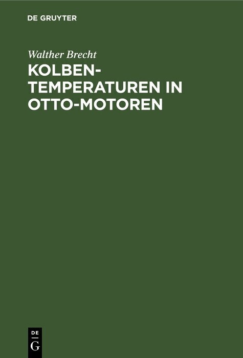 Kolbentemperaturen in Otto-Motoren main product photo