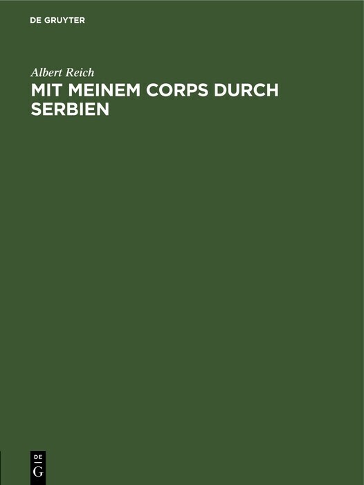 Mit meinem Corps durch Serbien main product photo