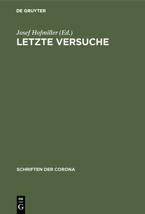 Letzte Versuche main product photo