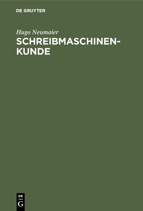 Schreibmaschinenkunde main product photo