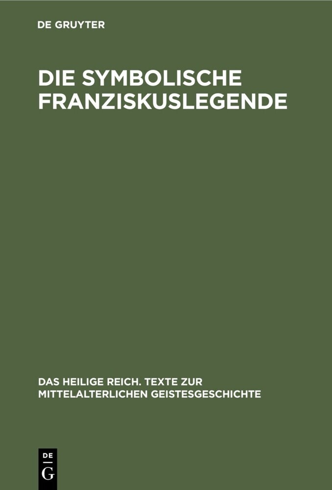 Die symbolische Franziskuslegende main product photo