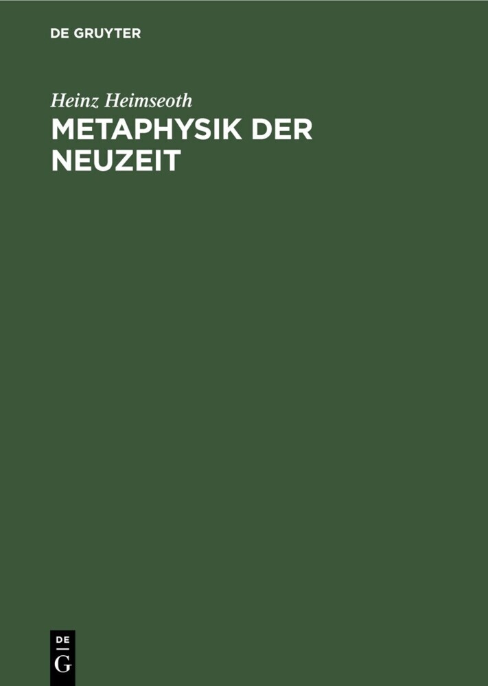 Metaphysik der Neuzeit main product photo