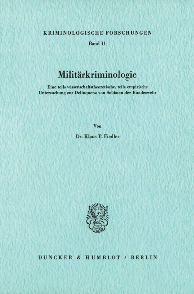 Militärkriminologie. main product photo