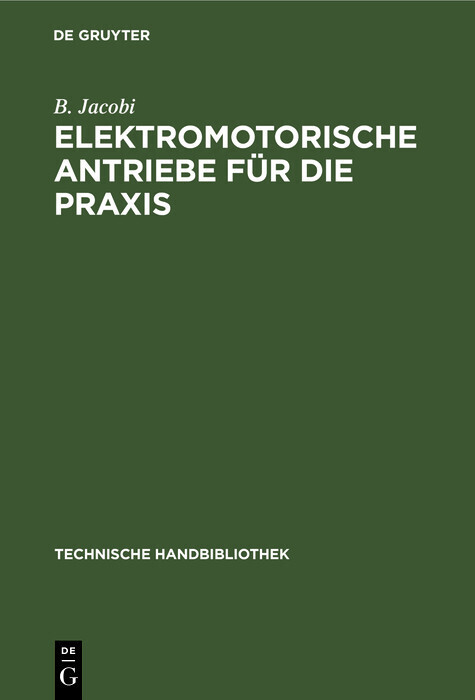 Elektromotorische Antriebe für die Praxis main product photo