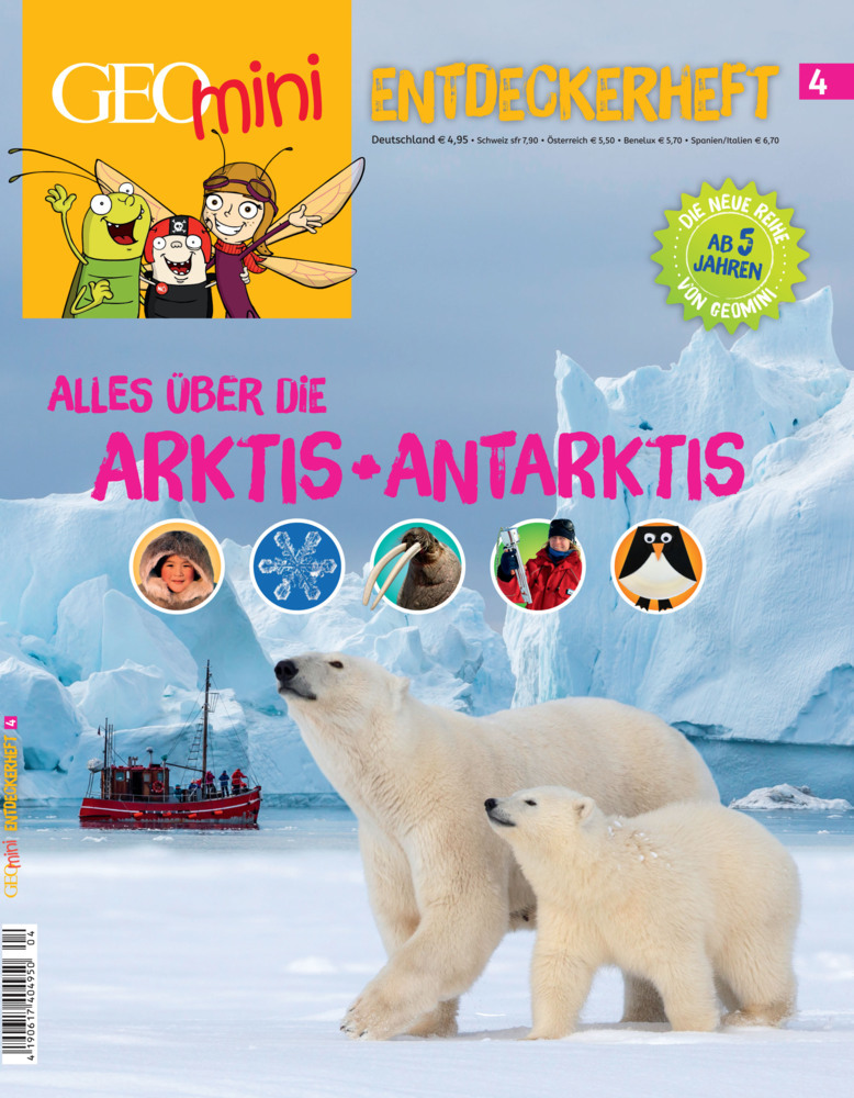 GEOlino mini Entdeckerheft 4/2016 - Alles über die Arktis + Antarktis main product photo