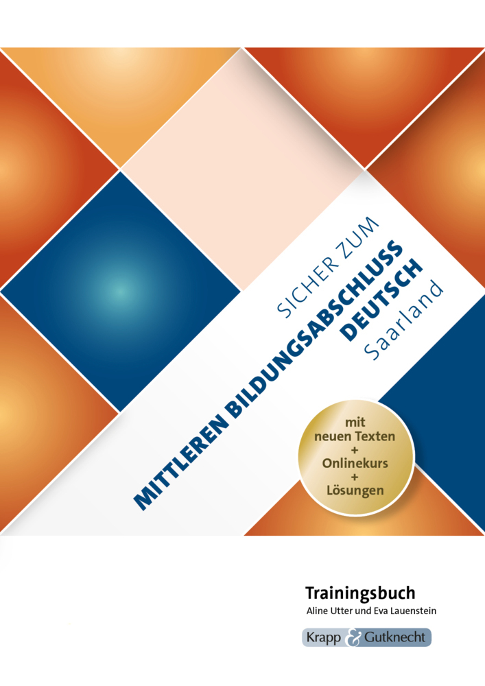 Sicher zum Mittleren Bildungsabschluss Deutsch Saarland - Trainingsbuch main product photo
