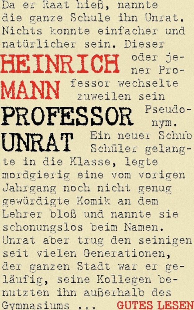 Professor Unrat main product photo