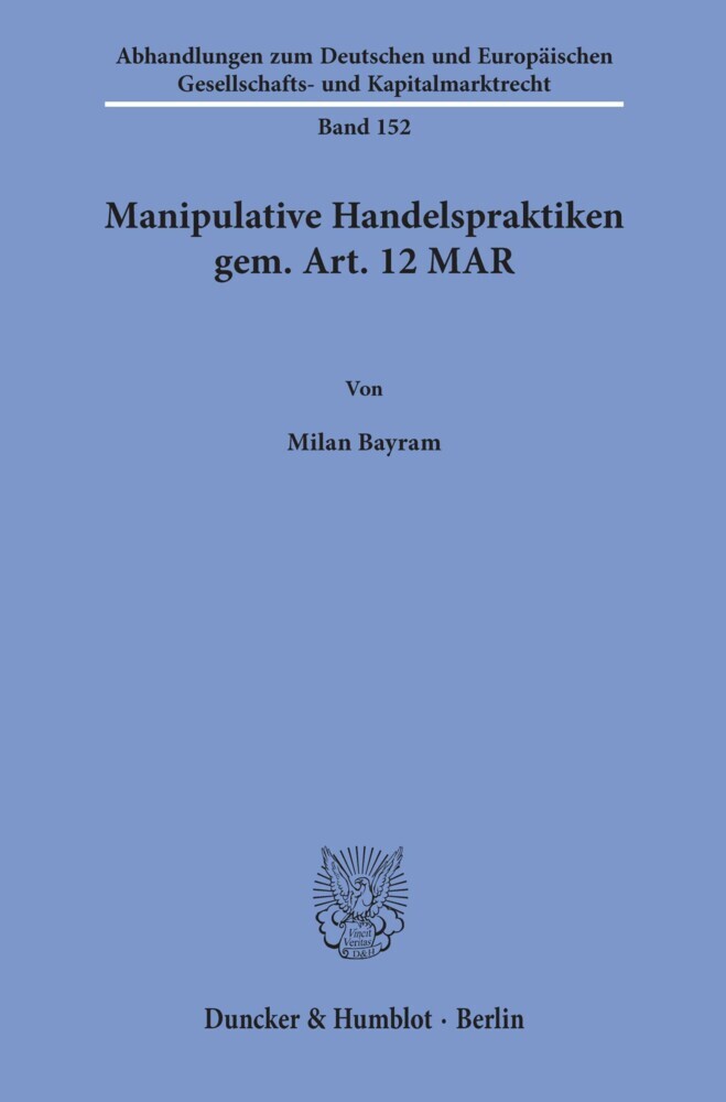 Manipulative Handelspraktiken gem. Art. 12 MAR. main product photo