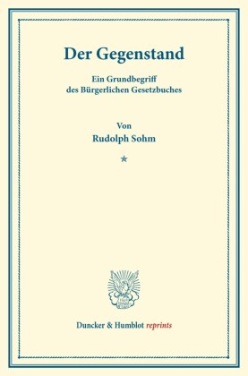 Der Gegenstand.