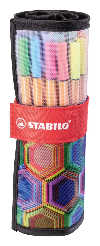 Fineliner - STABILO point 88 - 25er Rollerset ARTY Edition - mit 25 verschiedenen Farben main product photo