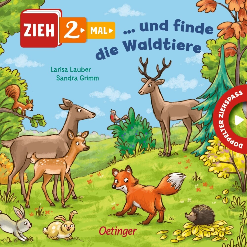 Zieh 2-mal ... und finde die Waldtiere main product photo