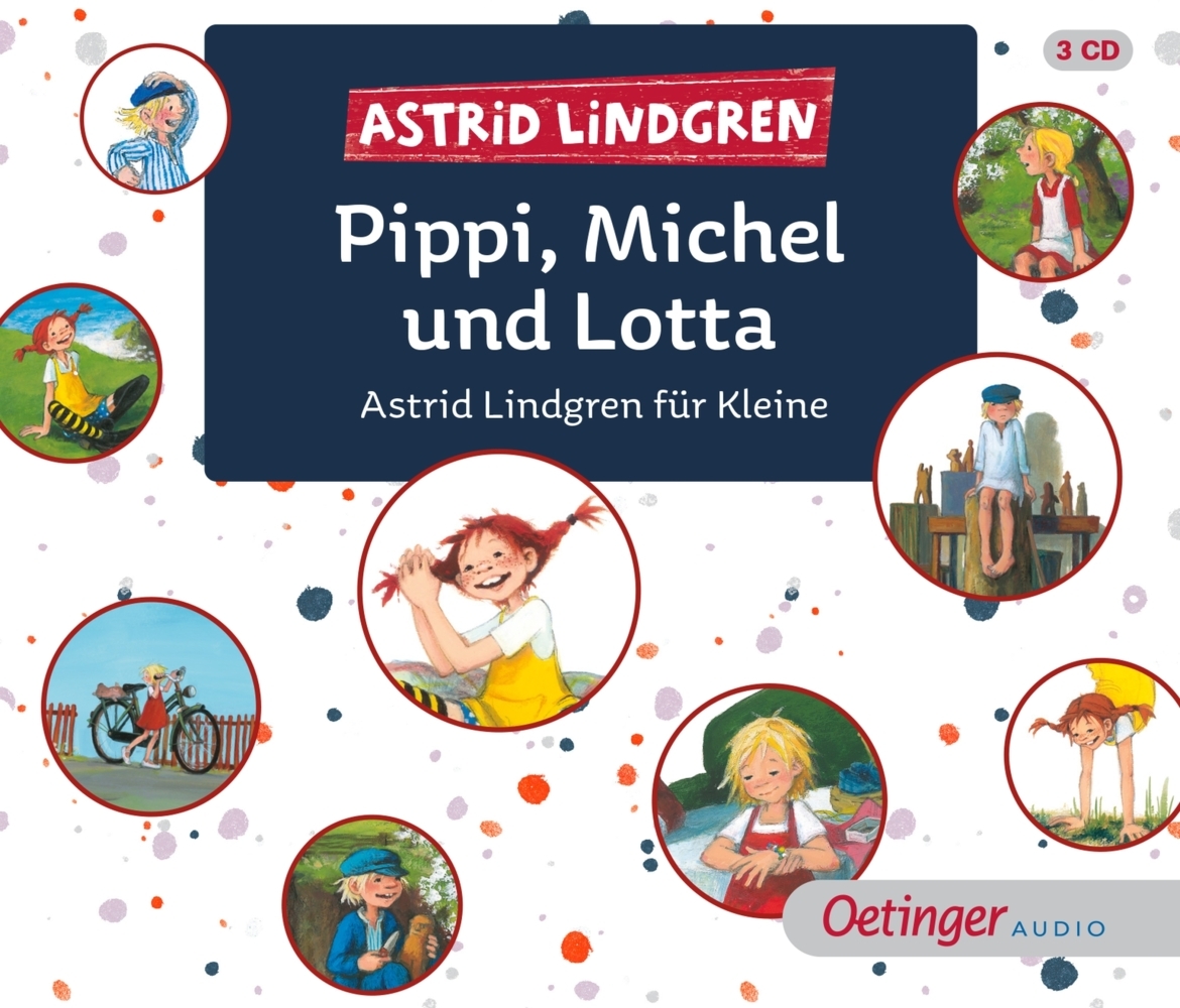 Pippi, Michel und Lotta, 3 Audio-CD main product photo