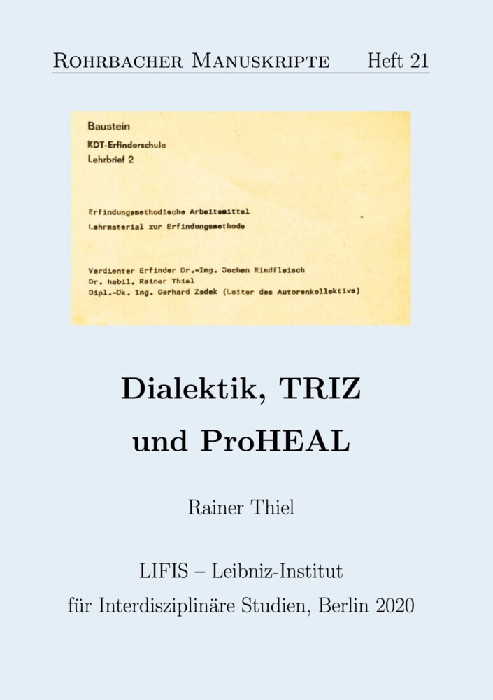 Dialektik, TRIZ und ProHEAL main product photo