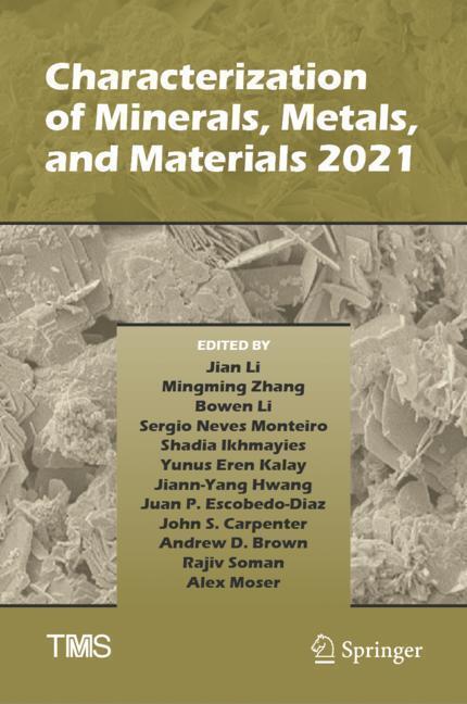 Characterization of Minerals, Metals, and Materials 2021 main product photo
