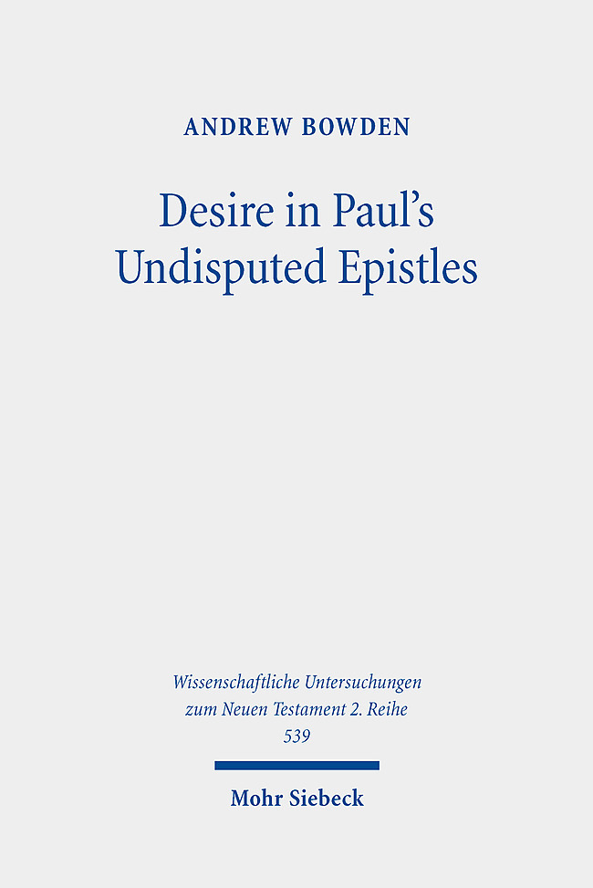 Desire in Paul's Undisputed Epistles main product photo