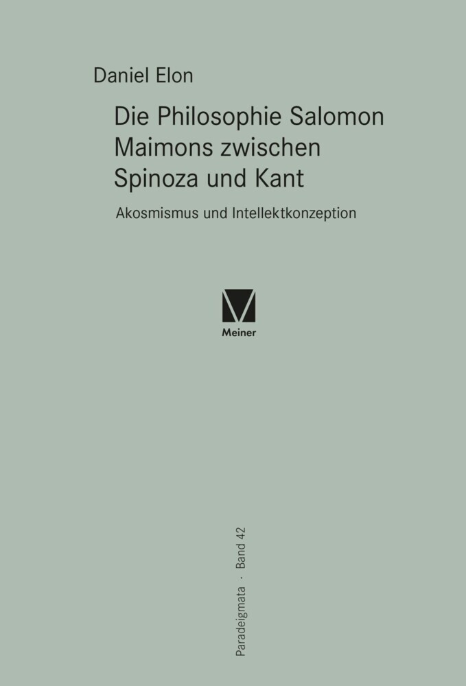 Die Philosophie Salomon Maimons zwischen Spinoza und Kant main product photo