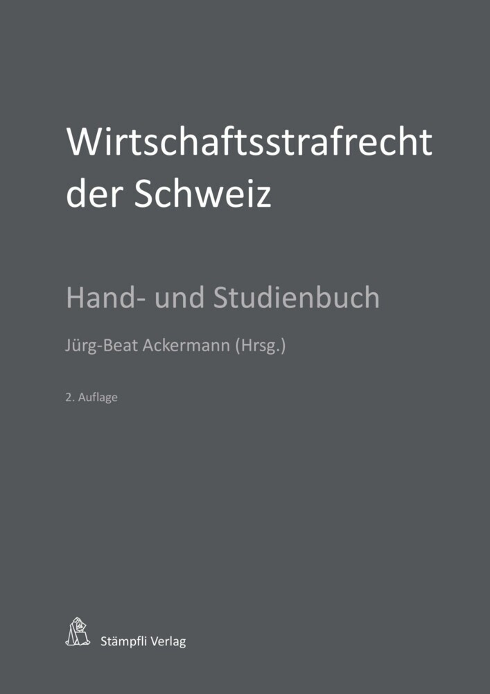 Wirtschaftsstrafrecht der Schweiz main product photo