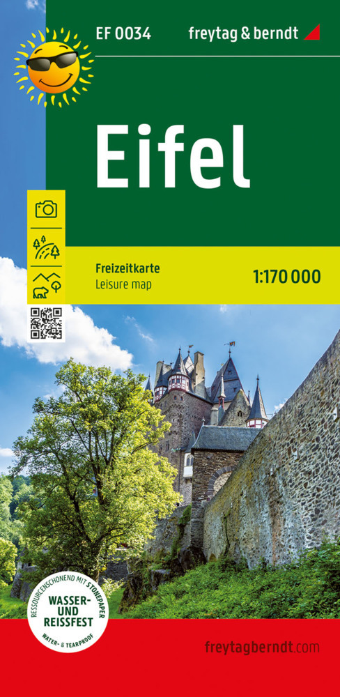 Eifel, Freizeitkarte 1:170.000, freytag & berndt main product photo