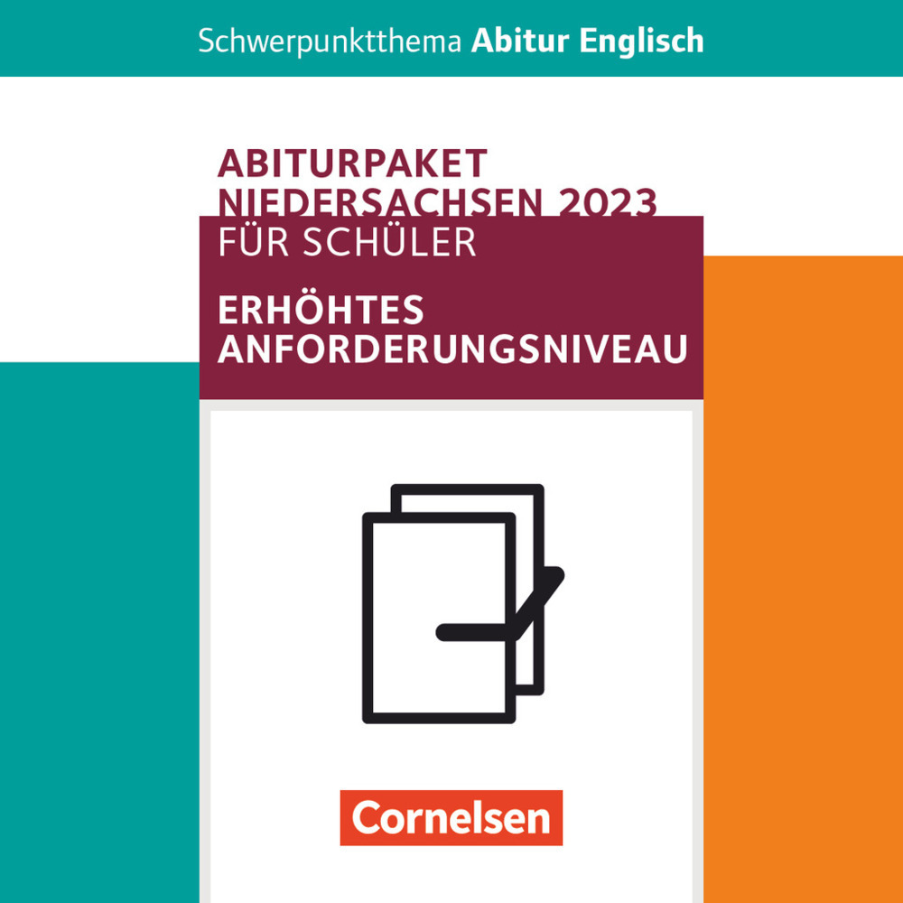 Schwerpunktthema Abitur Englisch - Sekundarstufe II Pflichtmaterialien Abitur Niedersachsen 2023 - Schülerpaket für das erhöhte Anforderungsniveau - Textheft, Lektüren "Frankenstein", "Hamlet" main product photo
