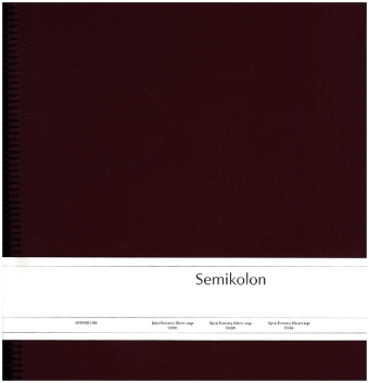 Semikolon Spiral Economy Album Large cream burgundy