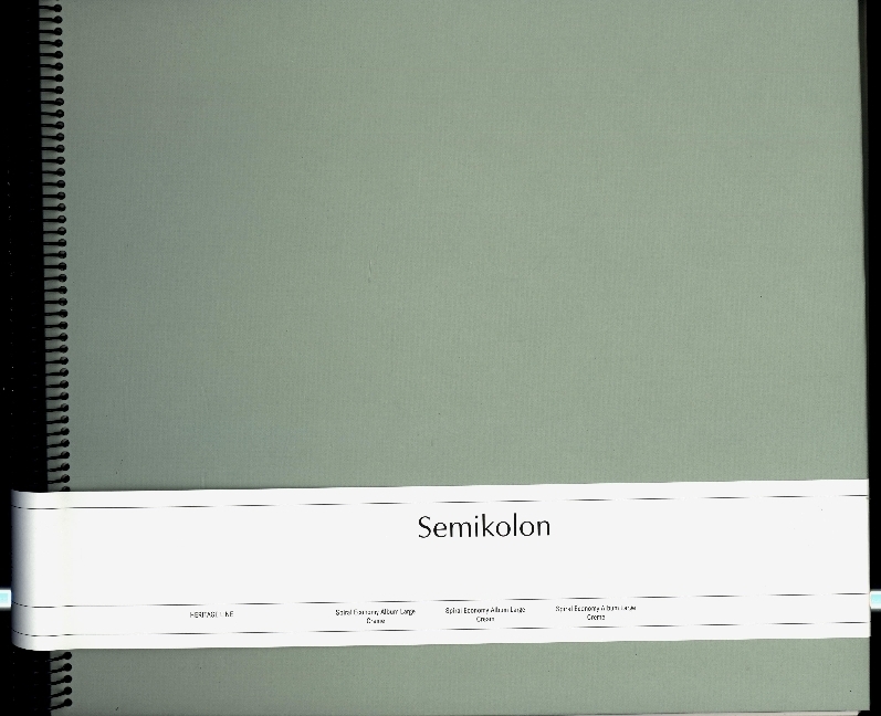 Semikolon Spiral Economy Album Large cream moss main product photo
