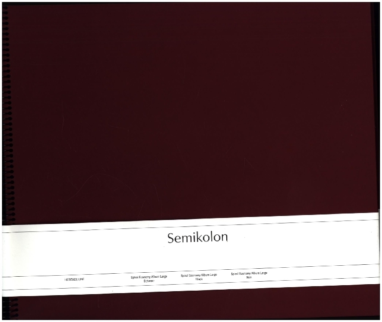 Semikolon Spiral Economy Album Large black burgundy main product photo
