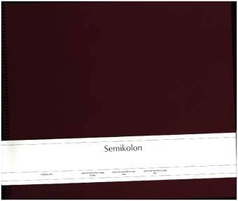 Semikolon Spiral Economy Album Large black burgundy