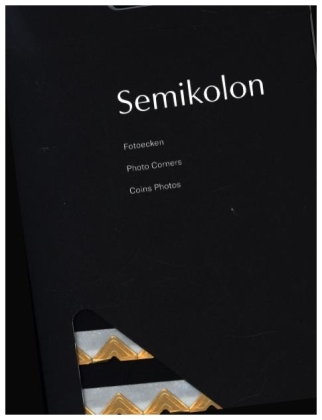 Semikolon Fotoecken gold