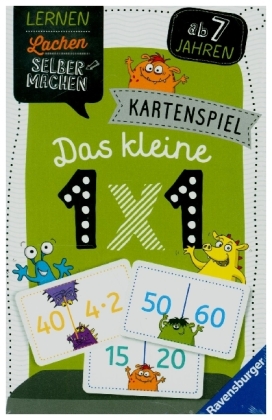 Ravensburger 80350 - Lernen Lachen Selbermachen: Das kleine 1 x 1, Kinderspiel ab 7 Jahren, Lernspiel für 1-4 Spieler, Kartenspiel