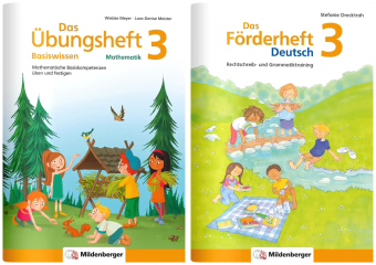 Sicher ins 4. Schuljahr - Paket: Förderprogramm Rechnen - Schreiben - Grammatik · Klasse 3, 2 Teile